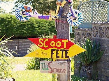 Sign for village Fete  (photo: Gemma Griffiths)